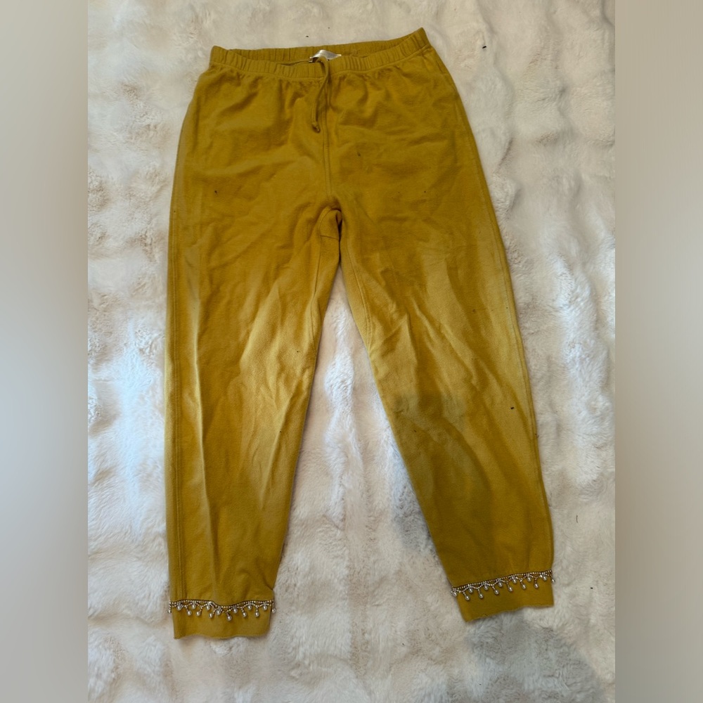 Love Shack Fancy Medium Bespoke Limited Edition Yellow Joggers. ⚡️💕